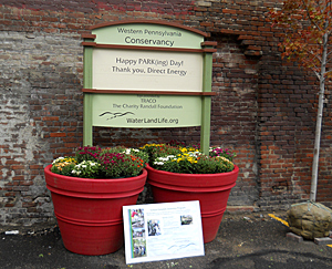 PARK(ing) Day sign, 2010